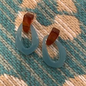 J Crew Stud dangle earrings - light plastic